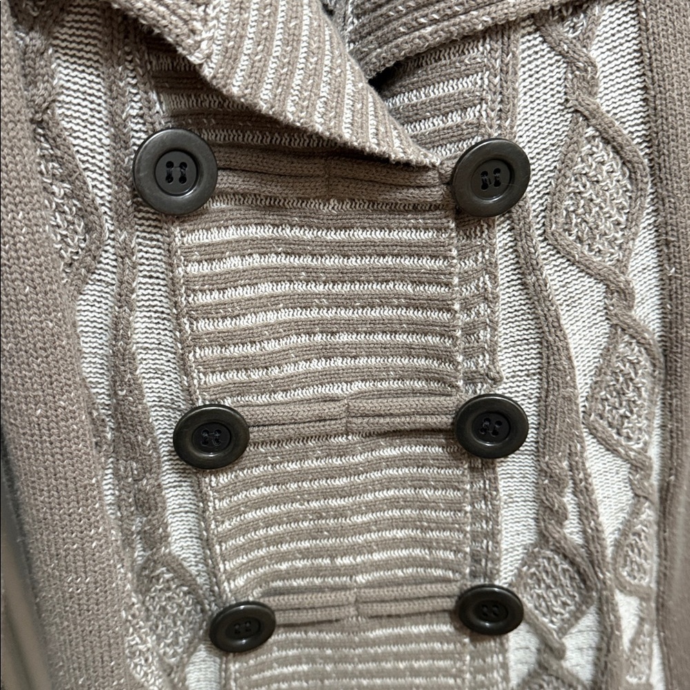 Style & Co Women's Brown Double-Breasted Sweater/ Cardigan - Picture 5 of 5